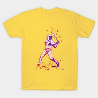 Baseball Batter or Hitter in Launch Position - 04 T-Shirt